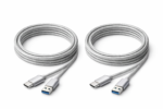 Durcord 2-Pack 10 ft USB-C to USB-A Braided Fast Charging & Data Cable