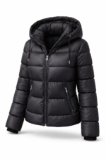 Women’s Winter Hooded Puffer Jacket – Insulated Bubble Coat for Cold Weather