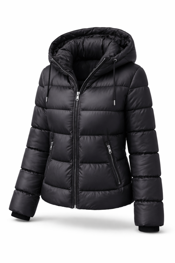 Women’s Winter Hooded Puffer Jacket – Insulated Bubble Coat for Cold Weather