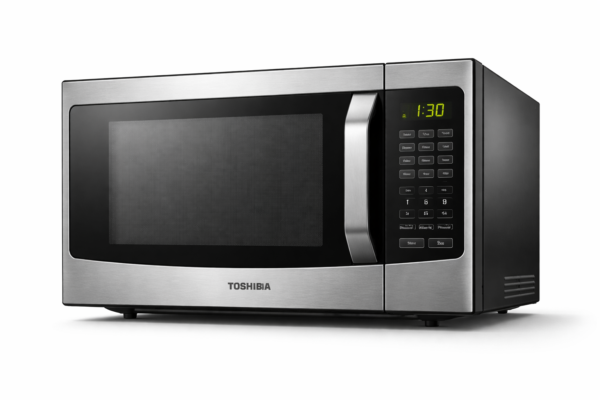 Toshiba 1.2 cu ft Stainless Steel Countertop Microwave with Smart Sensor & Easy Clean Interior